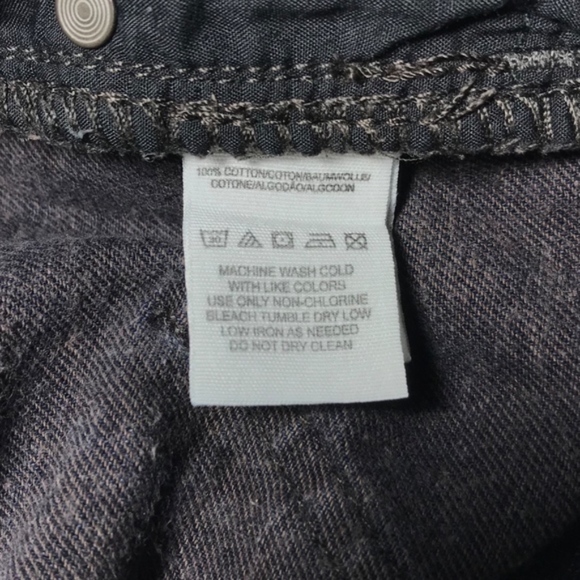 Free People Black Denim Cutoff Lace Short 24 - Picture 7 of 7